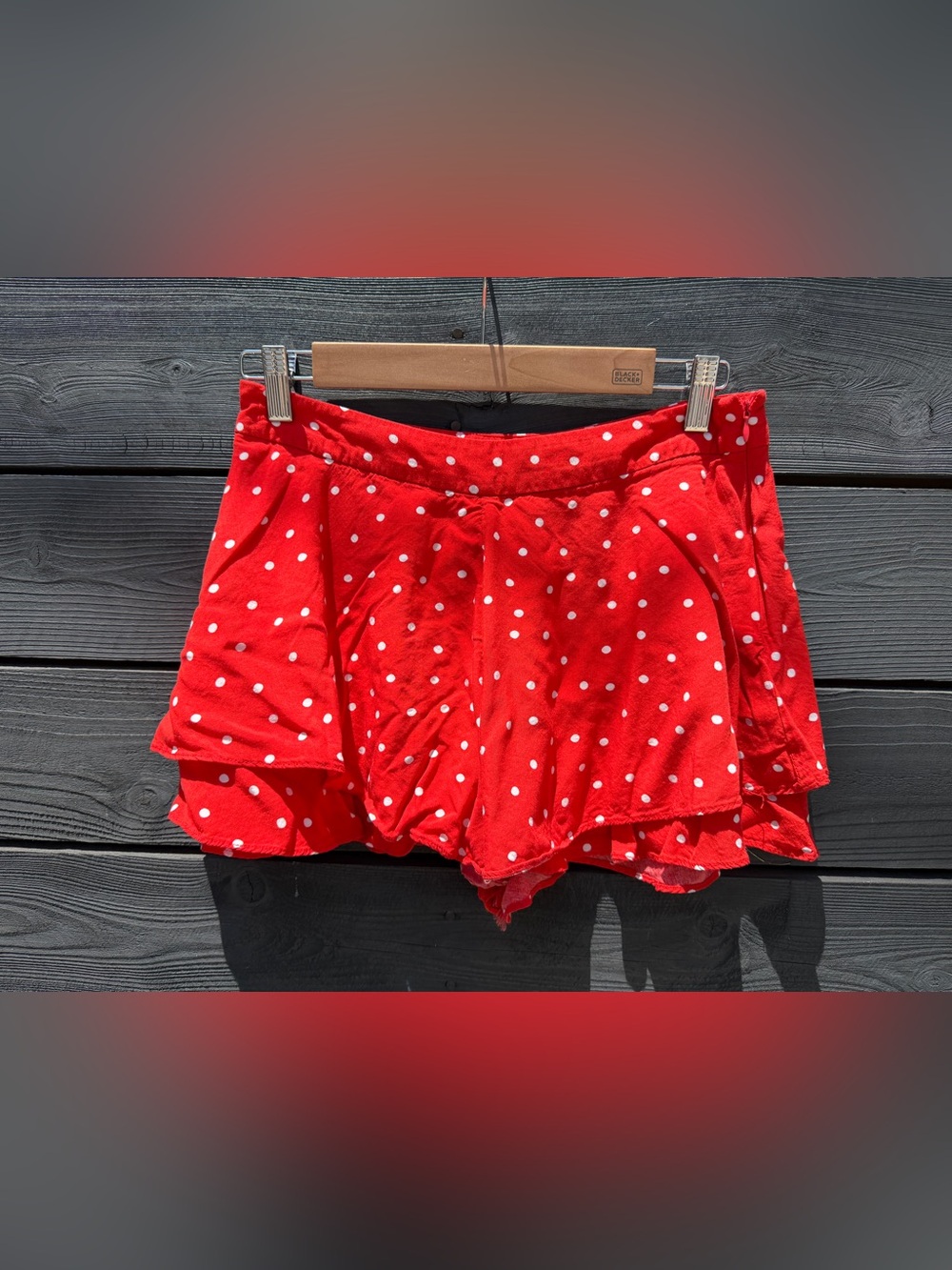 Paper Crane Red Polka Dot Skort